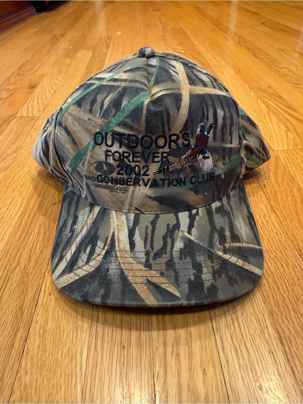 Outdoors Forever 2002 Camo Baseball Cap - Conservation Club